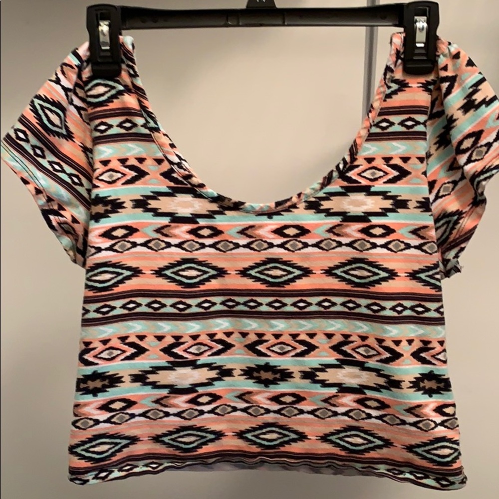 Multi-colored crop top